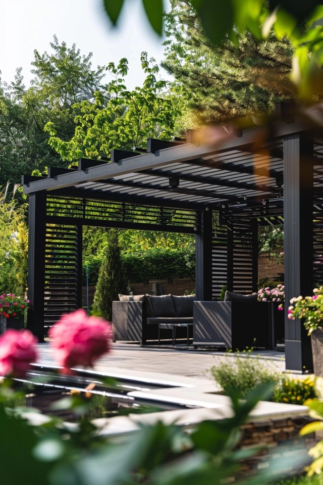 Stylish Black Pergola Ideas for Your Backyard
