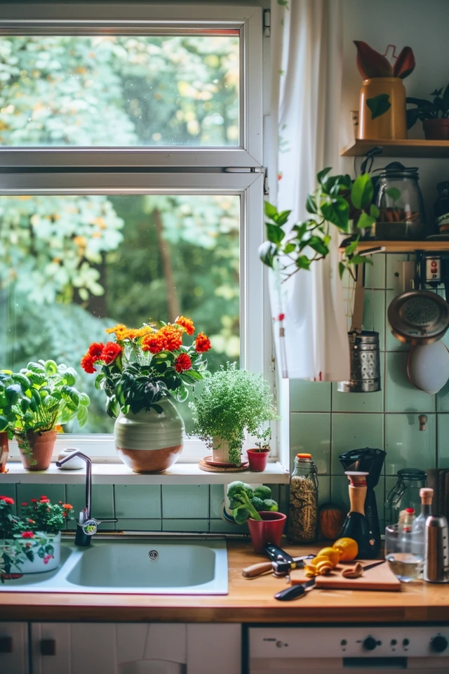 Creative Kitchen Window Decor Ideas