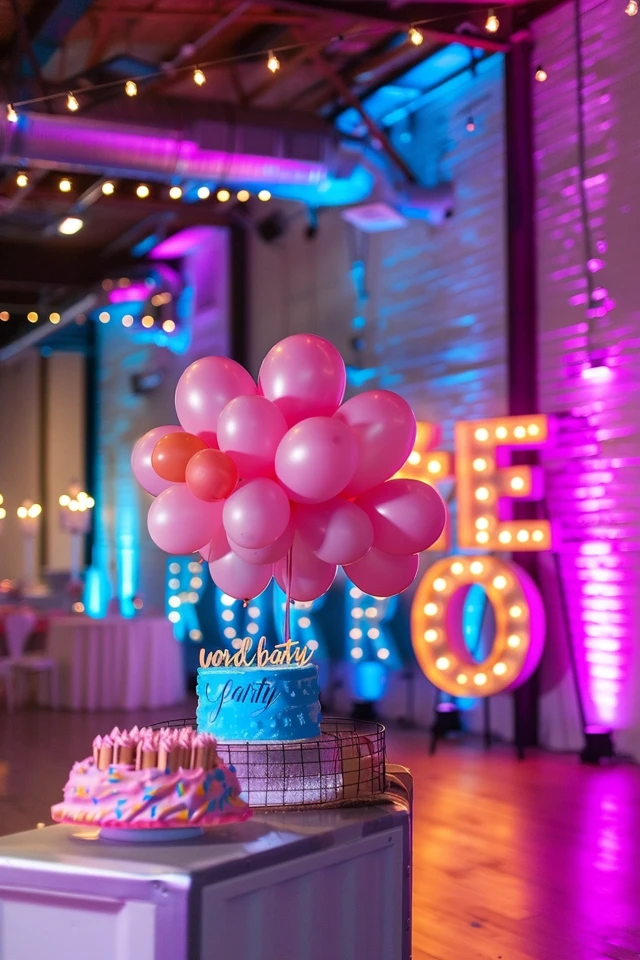 Delicious Word Party Birthday Cake Ideas