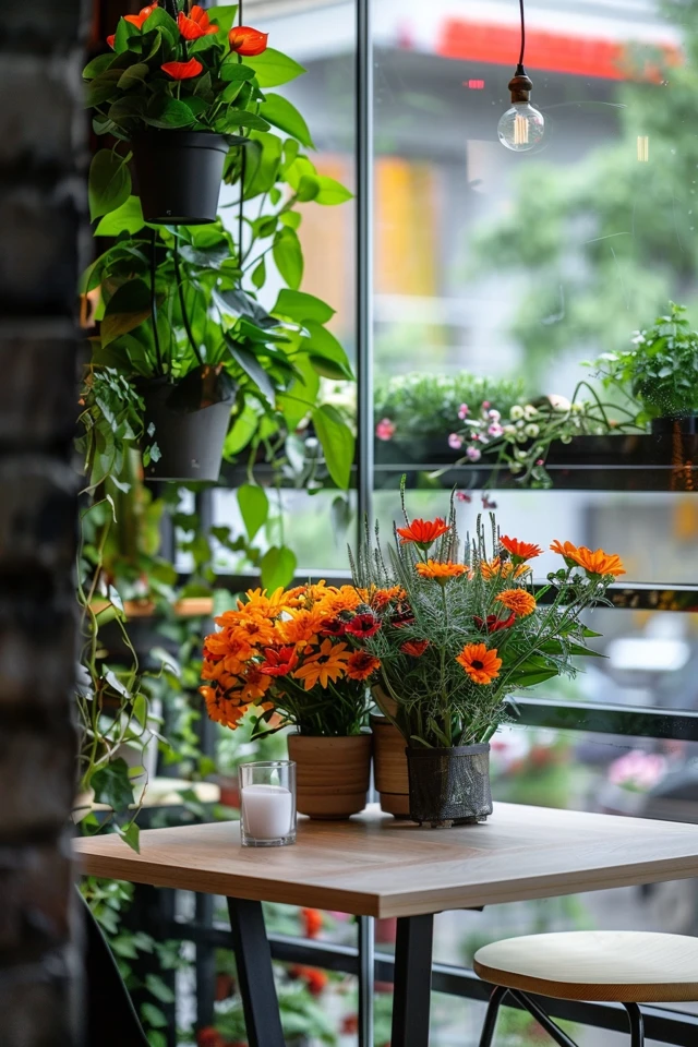 Furniture and Decor for Industrial Balcony