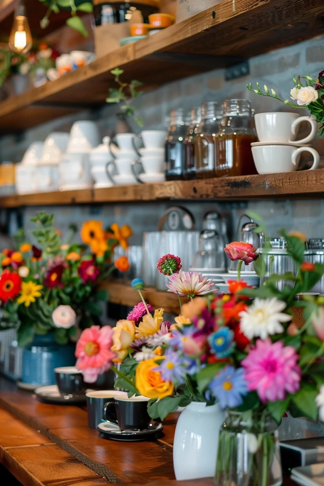 Stylish Coffee Bar in a Spare Closet
