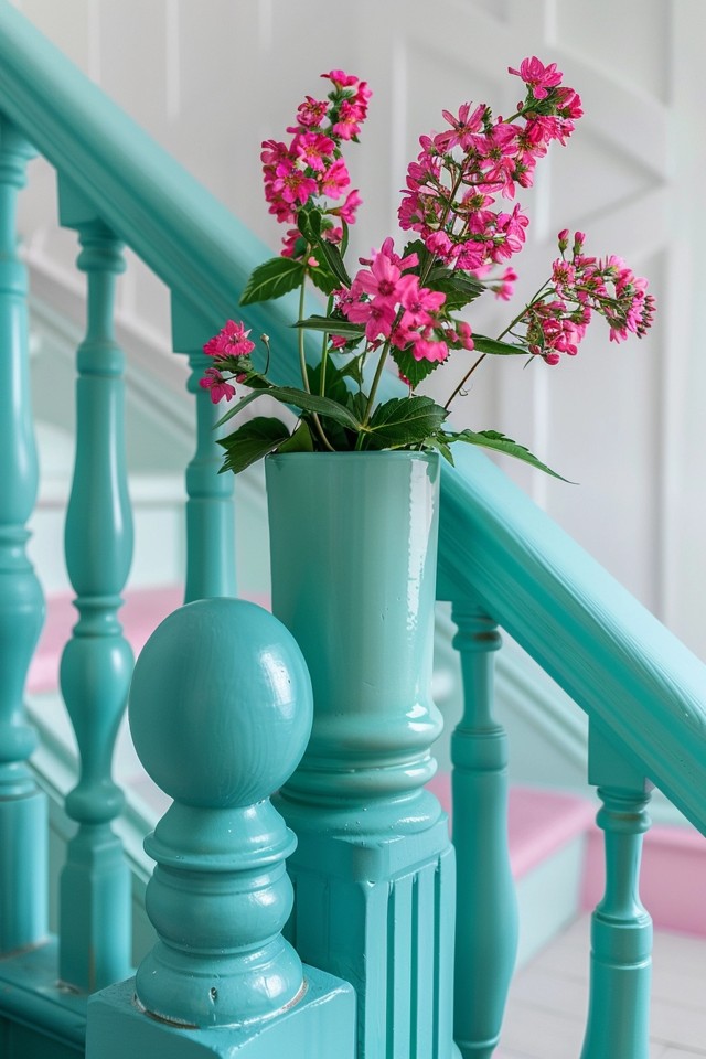 Modern Banister Painting Ideas and Creative Design