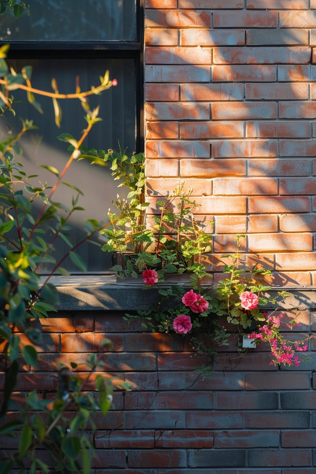 Exposed Brick Chimney Wall