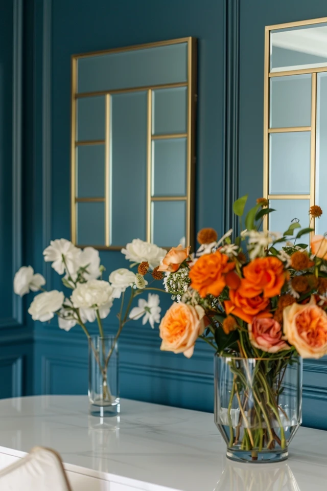 Modern Dining Room Mirror Decor