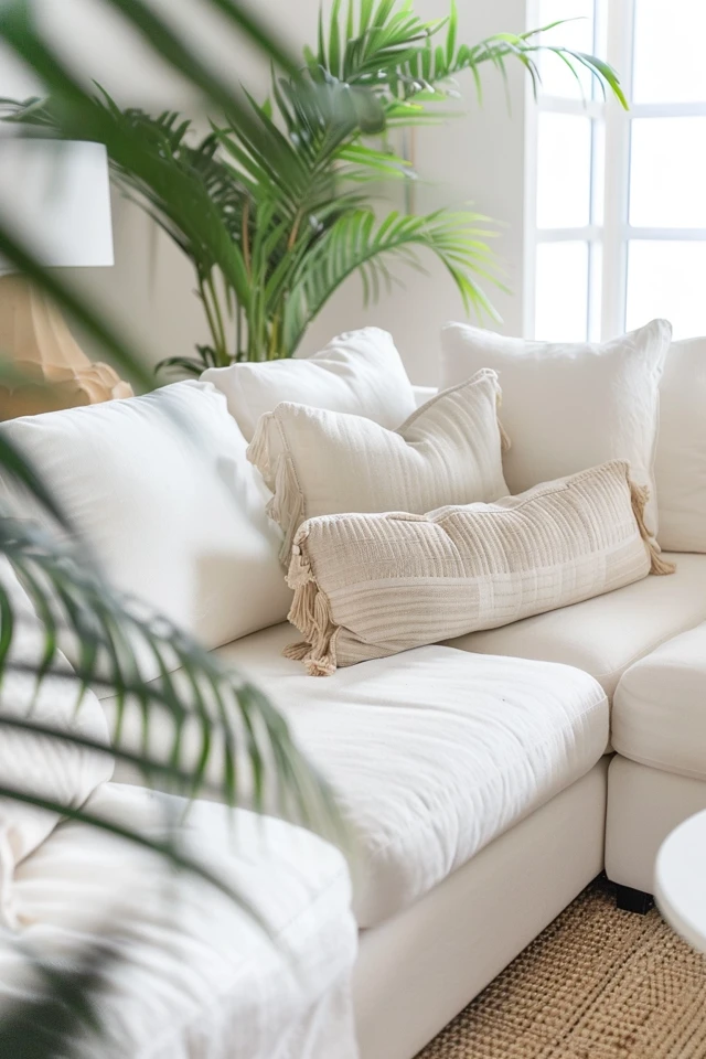 White Sectional Living Room Ideas | Chic & Cozy Decor