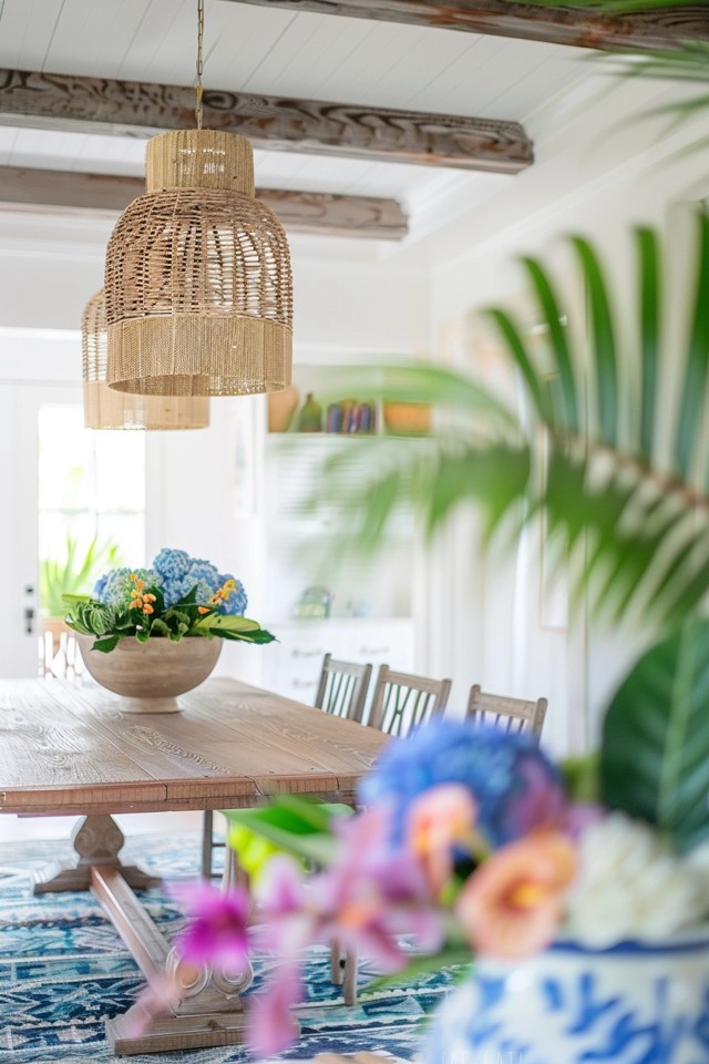 Coastal Accents and Natural Materials