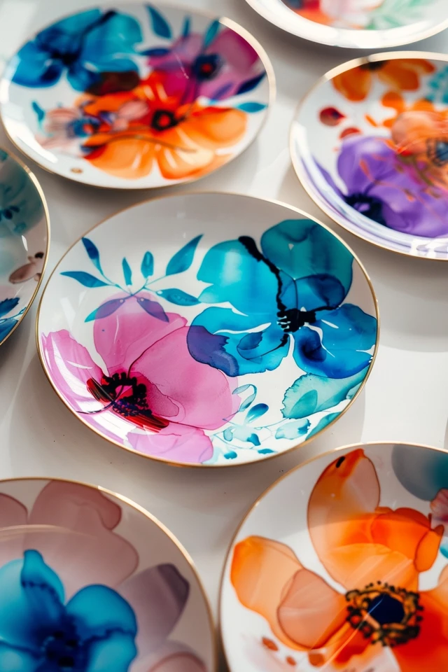 Tips and Techniques for Painting on Plates