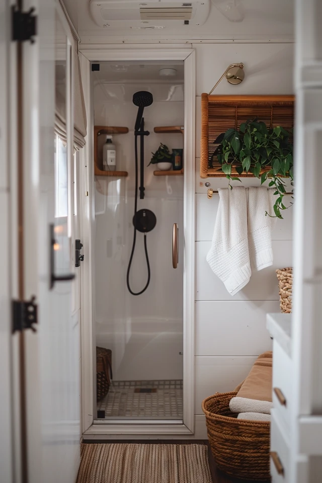 Innovative Tiny House Shower Designs