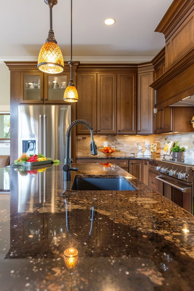 Updating the Kitchen with Brown Granite Countertops