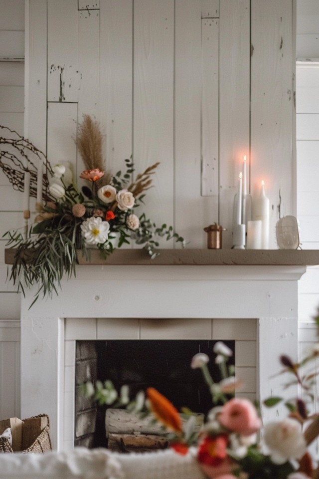 How to Style a Delightful Farmhouse Mantel