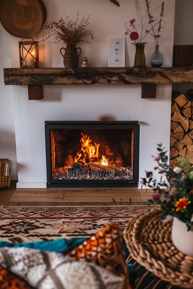 Cozy Electric Fireplace Living Room Ideas