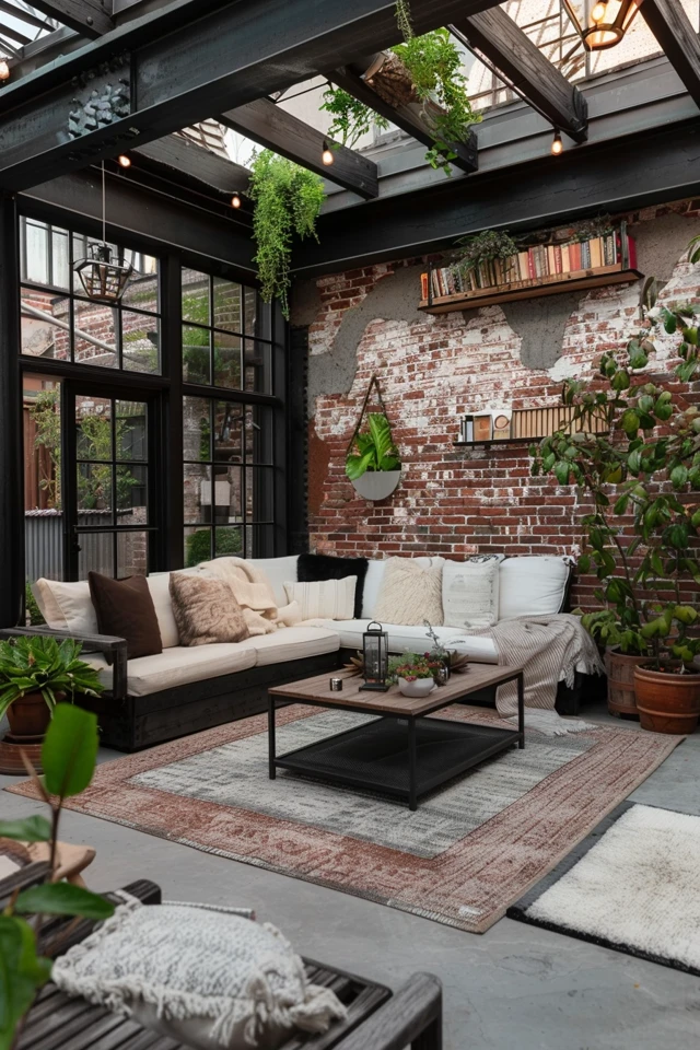 Balancing Industrial and Natural Elements: Greenery and DIY Projects