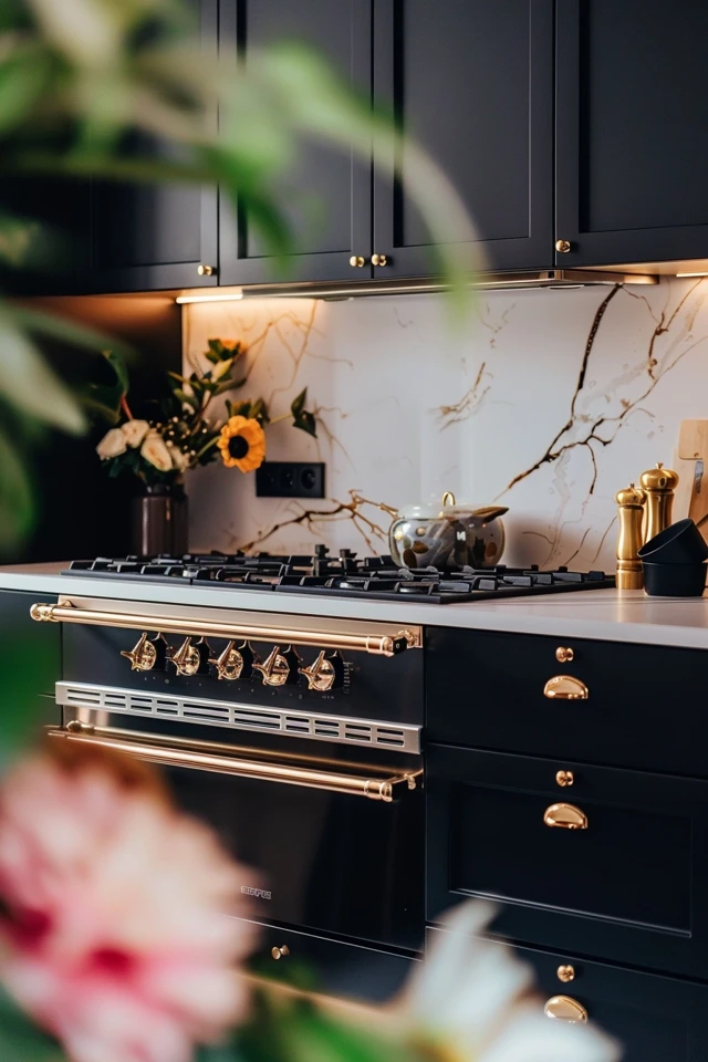 Black and Gold Kitchen Design Tips