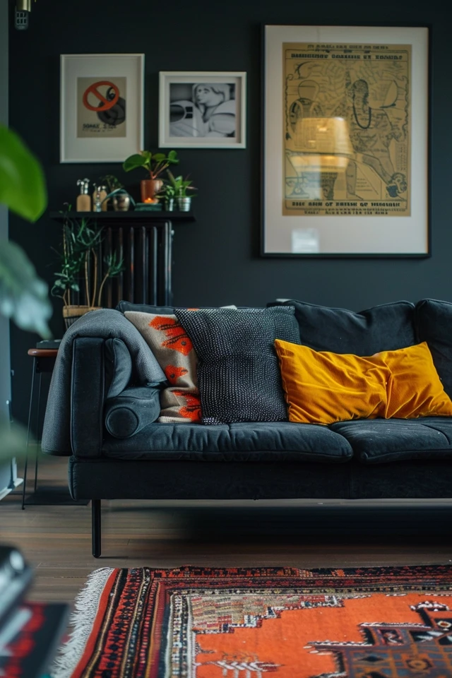 Chic Black Sofa Decor Ideas For Living Rooms