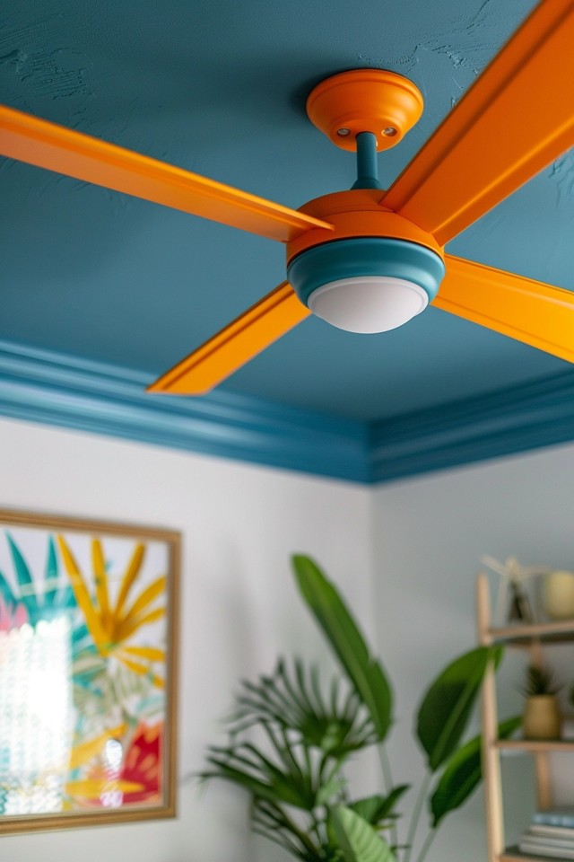 Refreshing Ceiling Fan Painting Ideas for Your Home