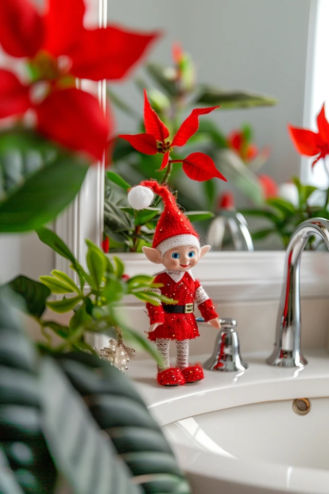 Creative Elf on the Shelf Bathroom Decor Ideas