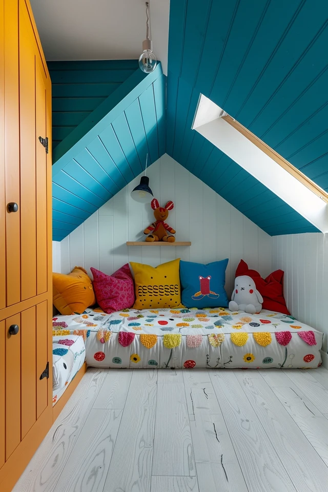 Creating a Playful Atmosphere in the Attic Playroom