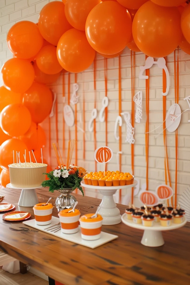 Basketball Party Games and Food