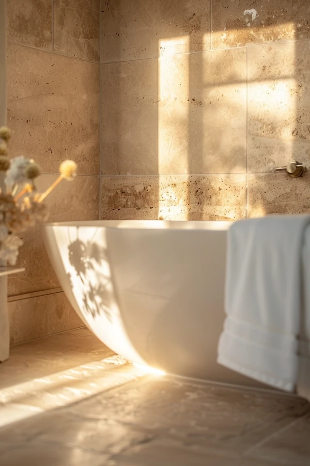 Elegant Travertine Tile Bathroom Ideas for You