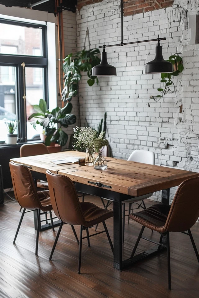Decorating an Industrial Dining Room
