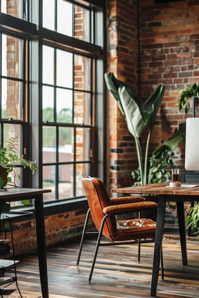 Industrial Home Office: Stylish Productivity
