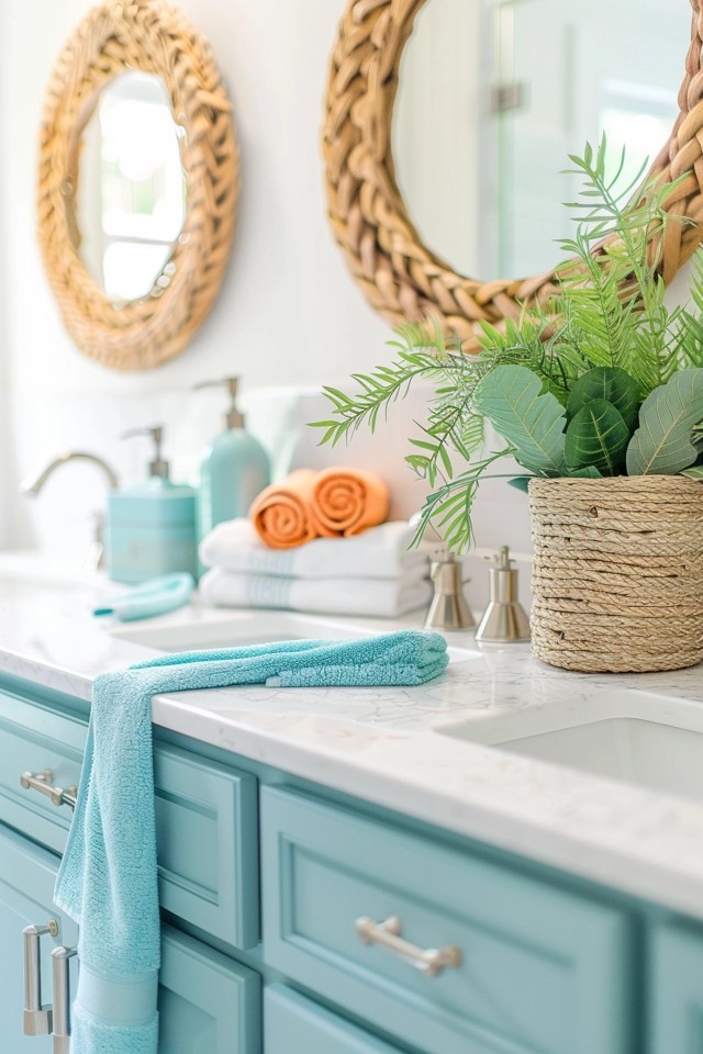 Coastal Bathroom Makeover: Beachy Decor Ideas