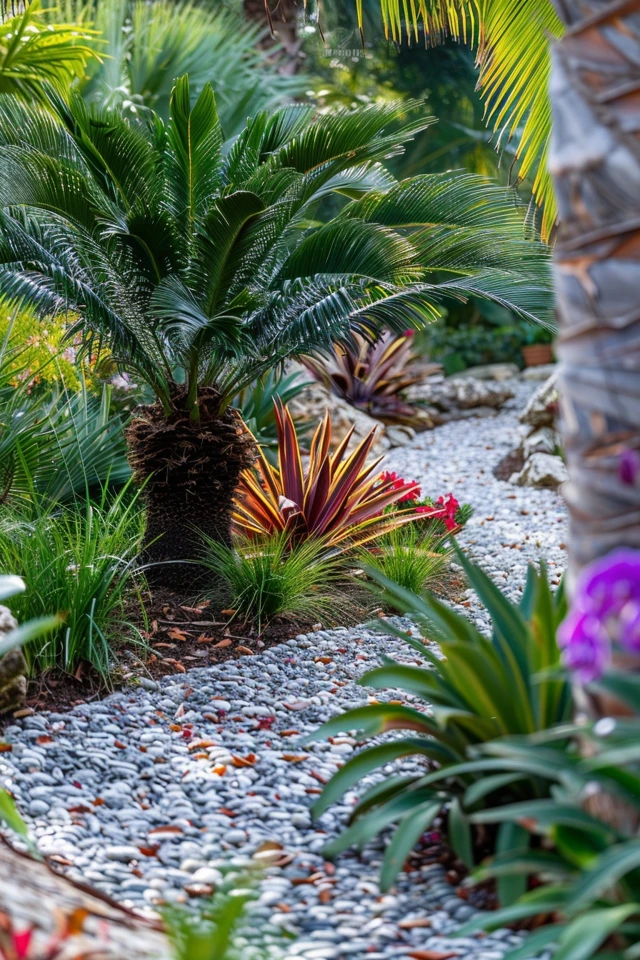 Tropical Landscaping with Pygmy Date Palms