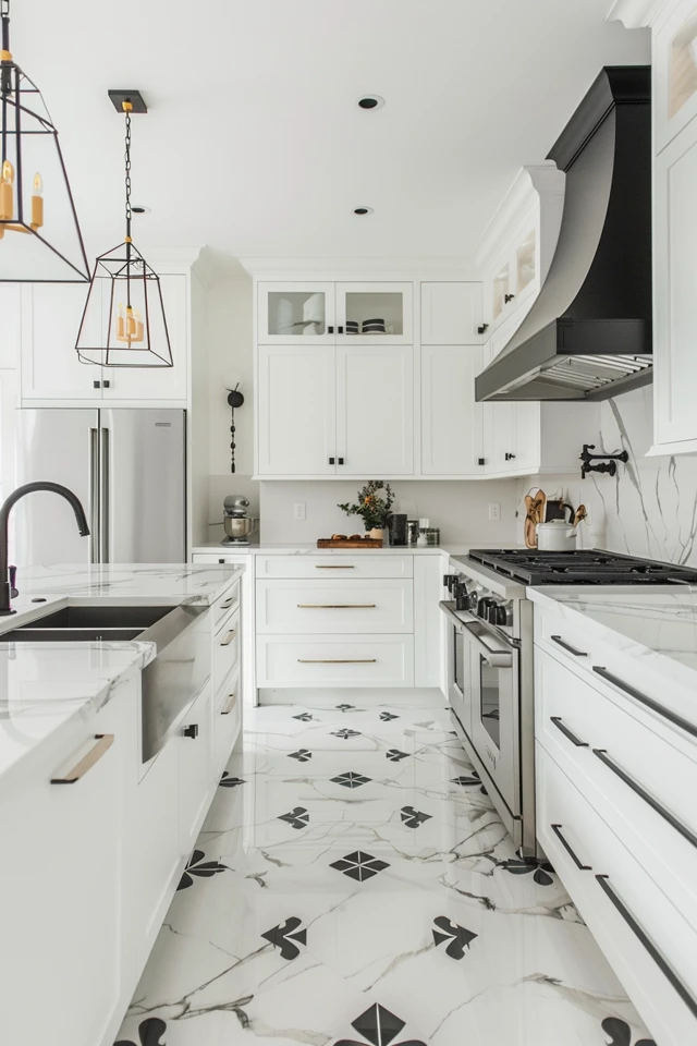 White Kitchen Floor Tiles: Elevate Your Space