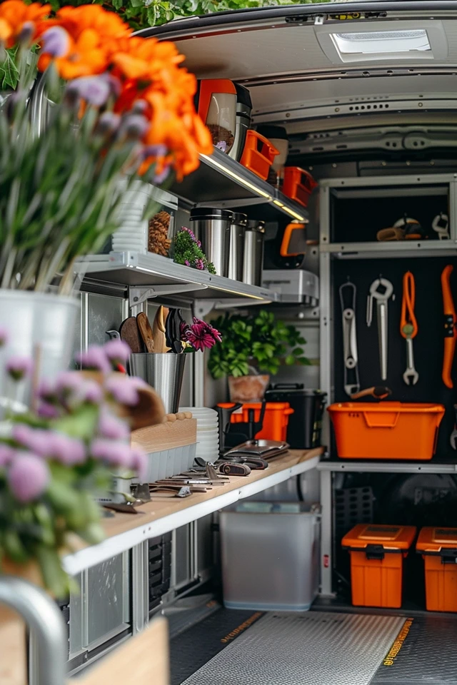 Utilize Shelving and Storage Bins