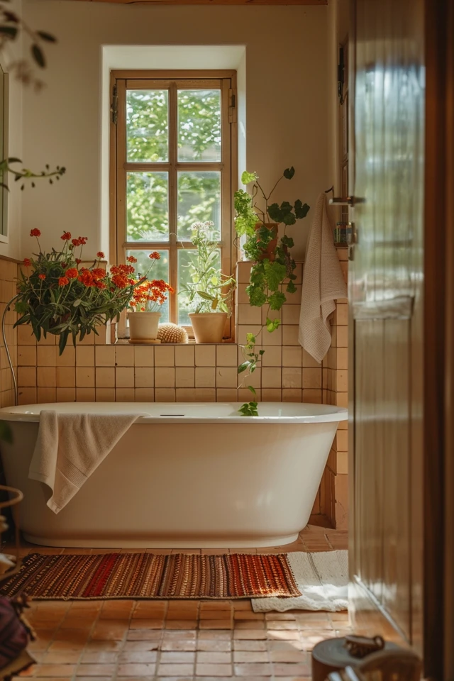 Brown Bathroom Color Schemes and Tile Ideas