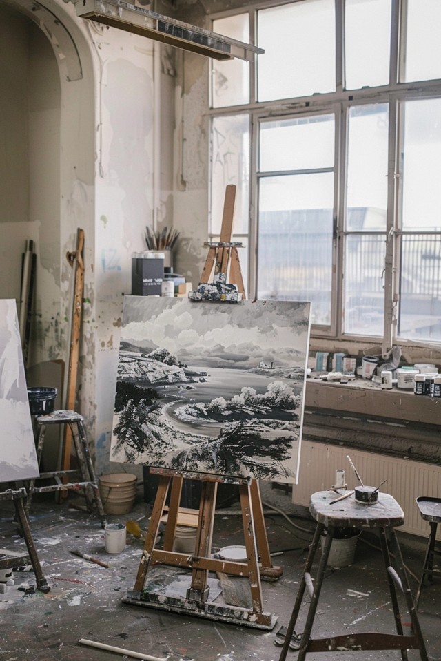 Easy Black and White Painting Ideas for Beginners