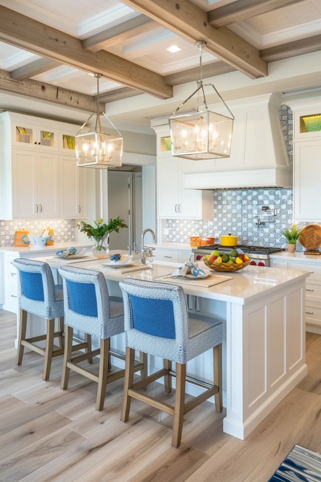 Creating a Beachy Vibe with Blue Accents