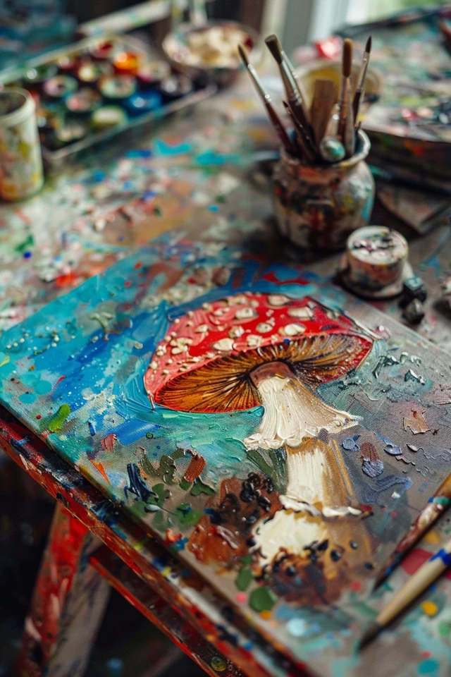 Easy Mushroom Painting Ideas for Crafty Fun