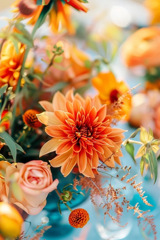 Bright Orange Centerpiece Ideas for Vibrant Tables