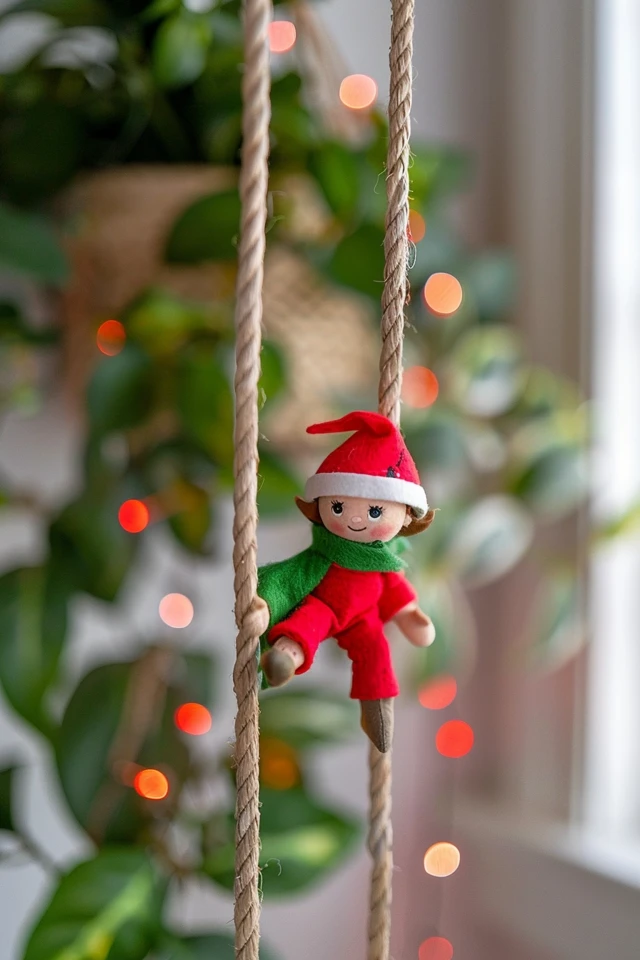 Position the Elf on the Zipline