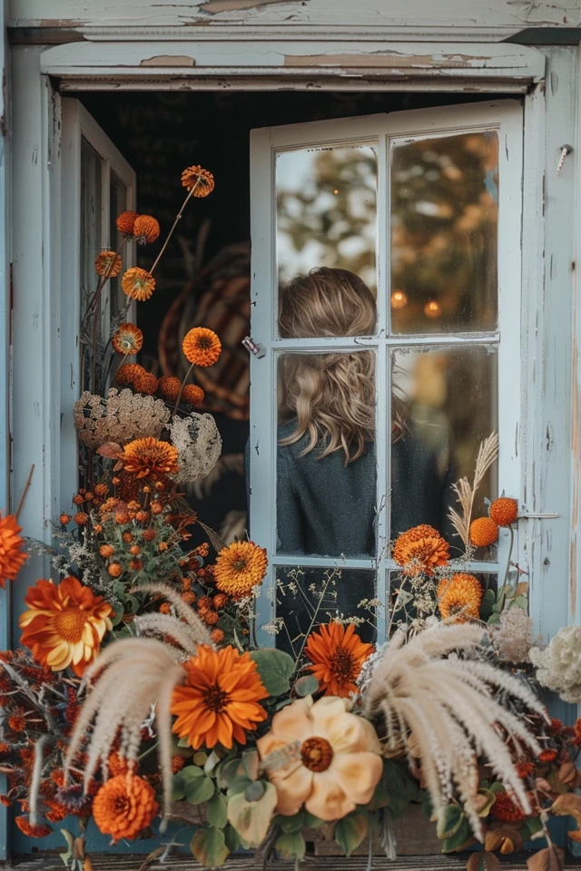 Autumn Vibes: Fall Window Painting Ideas Unveiled