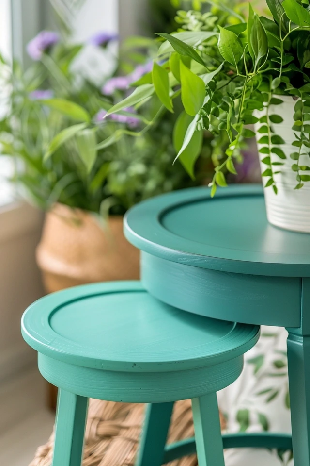 How to Paint and Distress an End Table with Chalk Paint