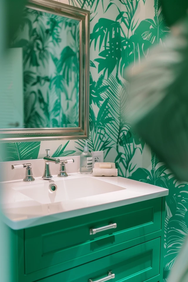 Eco-Chic Green Vanity Bathroom Ideas to Inspire