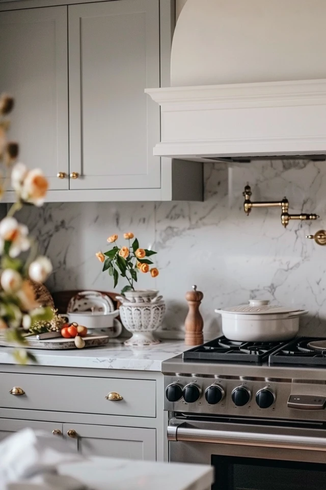 Enhancing your kitchen with a grey mosaic tile backsplash