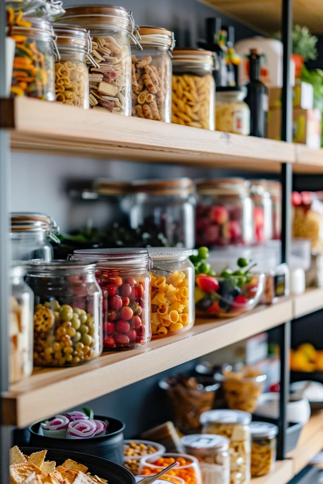 Utilizing Drawers and Rolling Carts for Snack Storage
