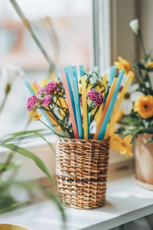 Innovative Straw Holder for Your Kitchen