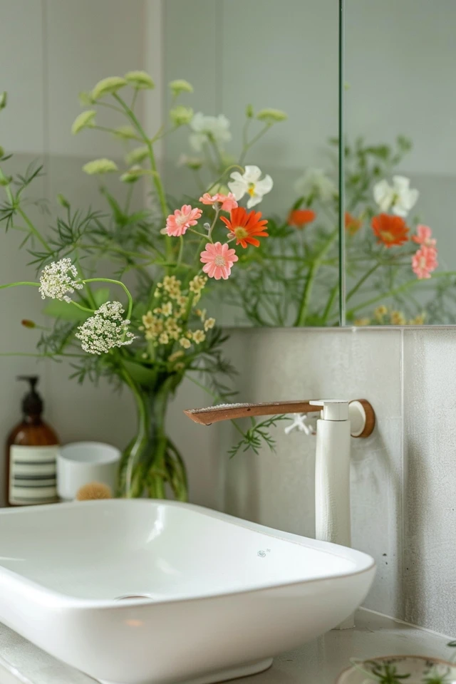 Space-Saving Solutions for a Stylish Hallway Bathroom