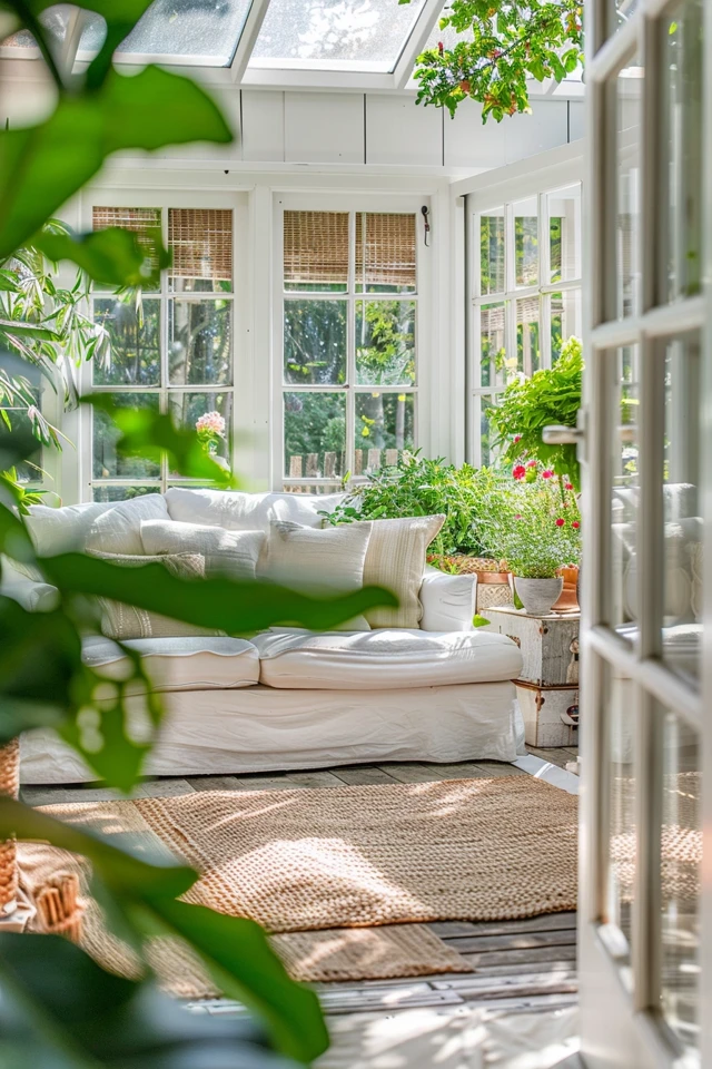 How to Style a Sunroom with Sliding Doors