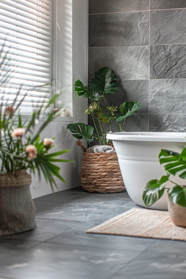 Modern Slate Bathroom Designs
