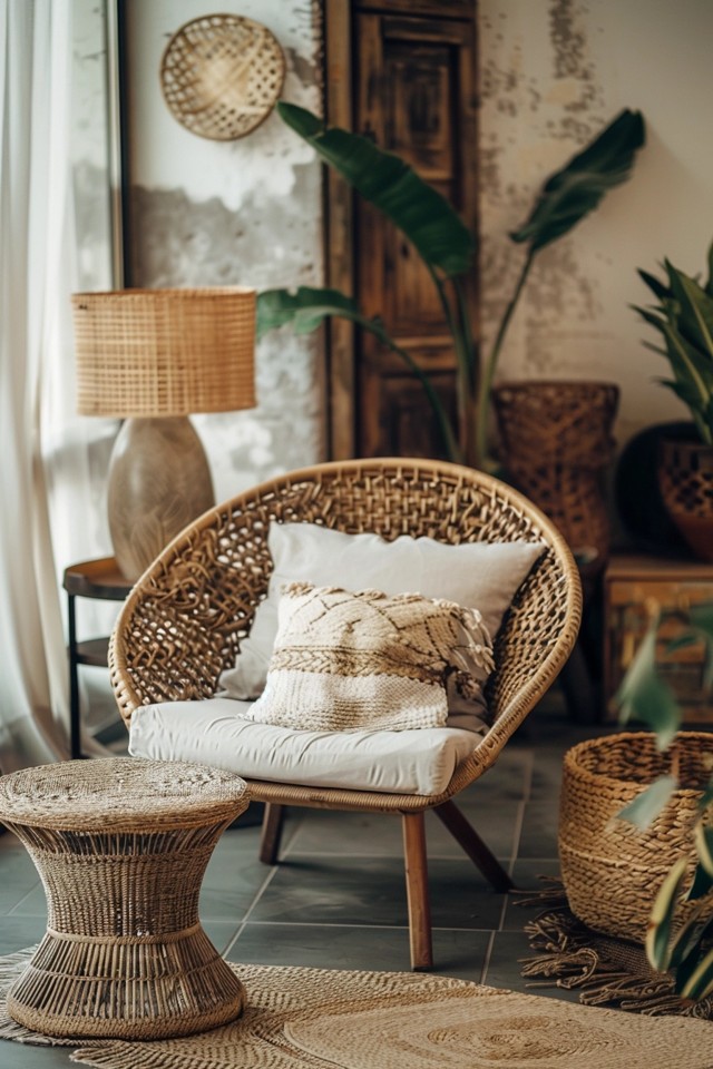 Layering Rugs and Bright Trim