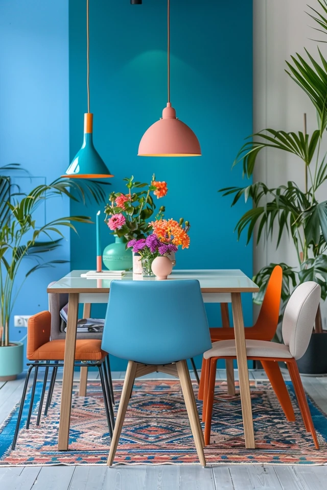 Adding Accents with Colorful Dining Room Furniture