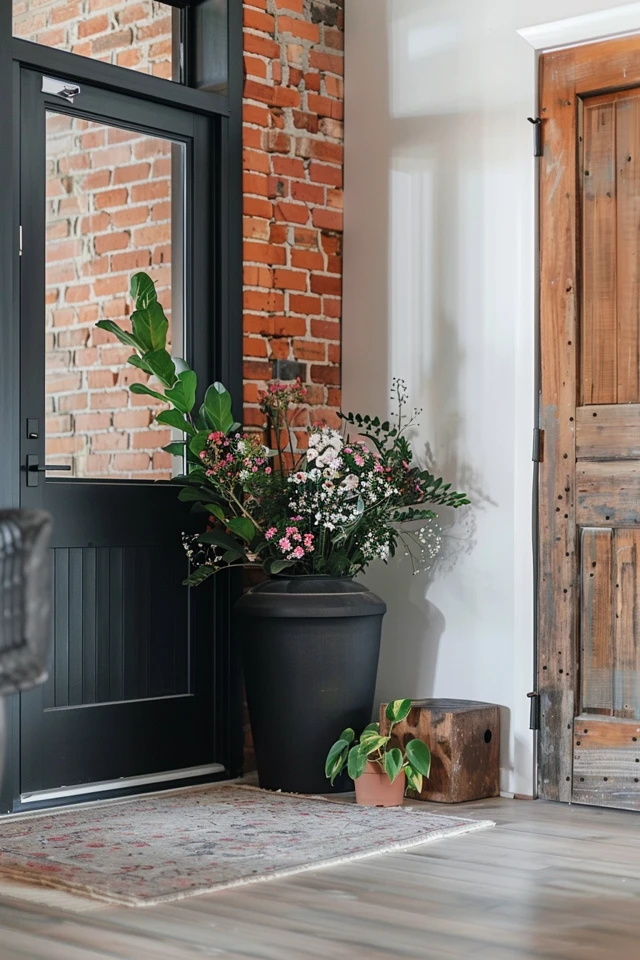 Personal Touches and Functional Finishes for an Industrial Entryway