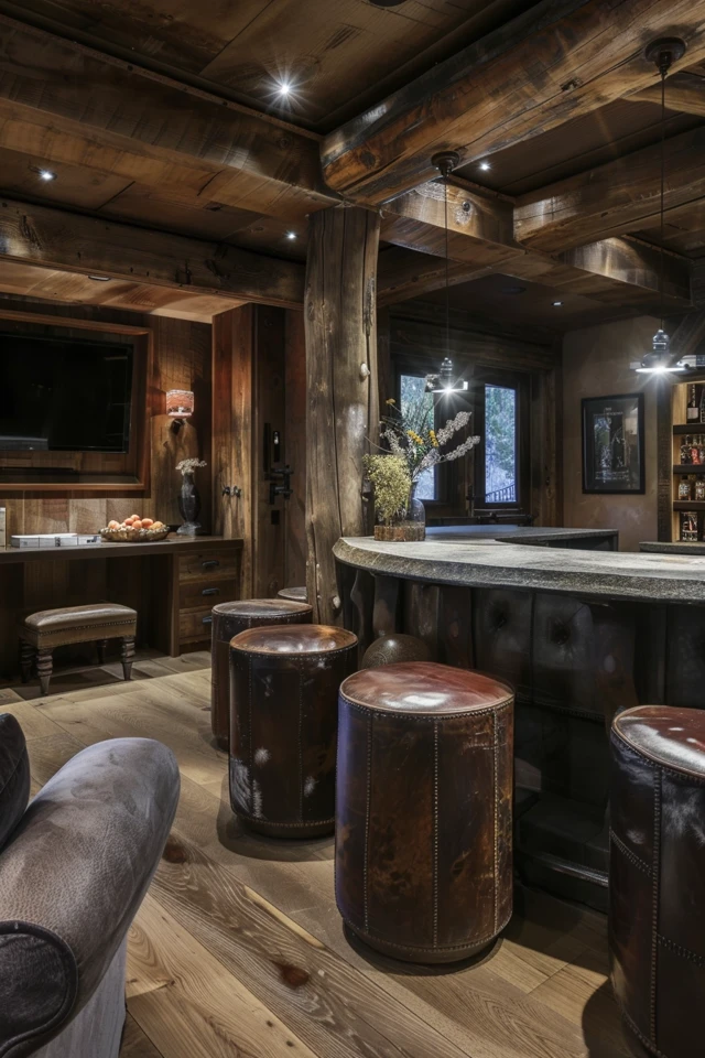 Rustic Basement Man Cave Ideas