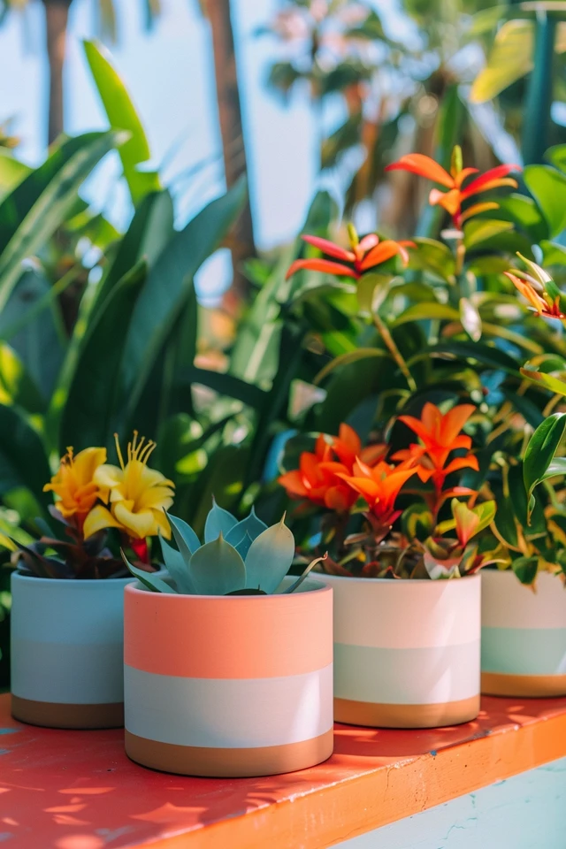 Mid-century Modern Planters: Stylish Greenery
