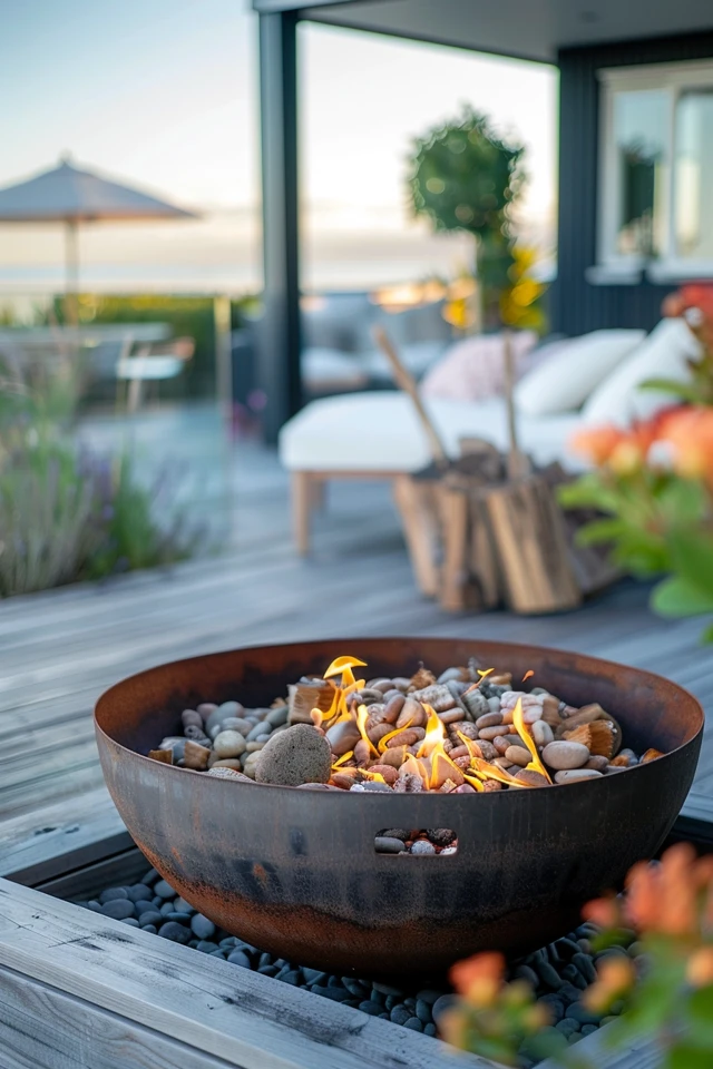 Design Tips for Fire Pits on Decks